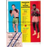 MUHAMMAD ALI V HENRY COOPER 1966 AT ARSENAL Programme, very slightly creased and very slightly