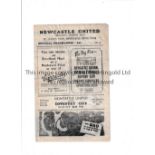 NEWCASTLE UNITED V COVENTRY CITY 1946 Programme for the League match at Newcastle v Coventry 11/9/