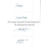 RANGERS 1972 / AUTOGRAPHS Eleven 5 X 3 index cards, signed by all eleven players that defeated