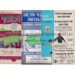 MANCHESTER UNITED Fifty four programmes: 48 homes including Newcastle Utd. 55/6, 5 X 56/7 token