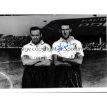 TONY MARCHI / AUTOGRAPHS Two 12 X 8 photos showing the Tottenham player posing for photographers