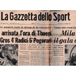 1973 EUROPEAN SUPER CUP AC MILAN V AJAX Match played 9/1/1974 at the San Siro, Milan. Issue of the