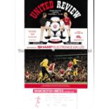 STEVE COPPELL TESTIMONIAL / AUTOGRAPH Programme and ticket for Manchester United v Real Sociedad and