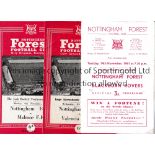 NOTTINGHAM FOREST Forty four home programmes 1960/1 X 20 League matches including Tottenham plus