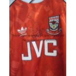 PAUL MERSON / PLAYER ISSUE ARSENAL SHIRT Red with white short sleeves shirt for 1990 - 1992 with