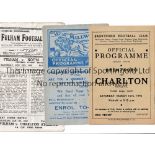 1950'S FOOTBALL PROGRAMMES Over 70 programmes including 8 from 1940's including Brentford v Fulham