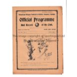 LONDON CHALLENGE CUP FINAL AT TOTTENHAM HOTSPUR 1921 Programme for the match at White Hart Lane 9/