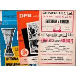 FOOTBALL PROGRAMMES Four programmes: 1968 European Championships in Italy, slightly creased on the