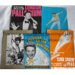 POP CONCERT PROGRAMMES Five Pop Concert programme from 1960's. Lonnie Donegan in Putting On The