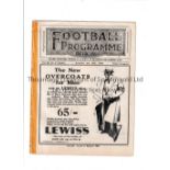 EVERTON V DERBY COUNTY / LIVERPOOL RESERVES V OLDHAM ATH. RESERVES 1930 Joint issue programme for