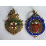 YORKSHIRE CUP MEDALS Two winners gold hallmarked medals awarded to Berwyn Jones in 1964/5 with
