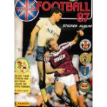 FOOTBALL AUTOGRAPHS 1987 A Panini Football 87 album with over 50% of the stickers entered and over