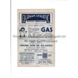 OLDHAM ATHLETIC V WALTHAMSTOW AVENUE 1948 FA CUP Programme for the tie at Oldham 18/12/1948,