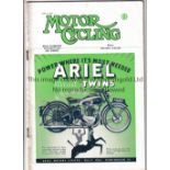 THE MOTOR CYCLE MAGAZINE Ten issues, 1950 X 3, 1951 X 1 and 1952 X 6. Generally good