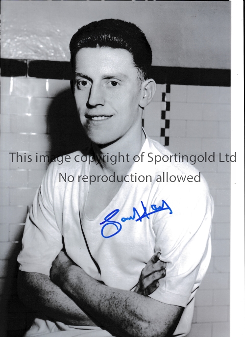 TONY KAY / AUTOGRAPHS Two 12 X 8 photos of Kay posing as a Sheff Wednesday player in the 1950's