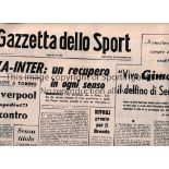1965 ECWC JUVENTUS V LIVERPOOL Match played 29/9/1965 at Stadio Comunale, Turin. Issue of the