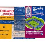 BURNLEY Four programmes in their 1960/1 League Cup run to the semi-final in their first season of