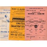 CHARLTON ATHLETIC Twenty eight programmes for the 1959/60 season: 16 homes including the Aston