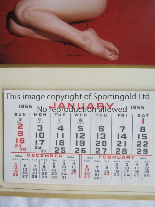 MARILYN MONROE Original "Golden Dreams" unused calendar for 1955. Good