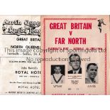 BRITISH RUGBY LEAGUE TOUR OF AUSTRALASIA 1966 Eleven Great Britain tour programmes v Far North,