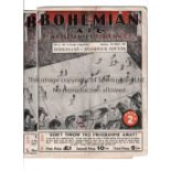 BOHEMIANS V SHAMROCK ROVERS Four programmes for Bohemian home matches 23/3/1946, folded and slightly