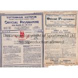 ARMY FOOTBALL PROGRAMMES Two programmes for Representative matches v R.A.F. 13/3/1946 at Chelsea,