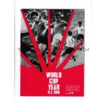 1966 WORLD CUP A 24 page brochure for World Cup Year N.E. 1966 covering the North East of England.