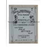 TRANMERE ROVERS V GRIMSBY TOWN 1923 Programme for the League match at Tranmere on 27/1/1923, ex-