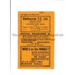SHELBOURNE V DRUMCONDRA 1943 Programme for the Shield match at Shelbourne 6/11/1943. Very good