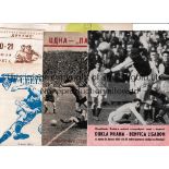 EASTERN EUROPEAN FOOTBALL PROGRAMMES Five programmes: Dukla v Benfica 13/3/1963 EC, CDNA Sofia v