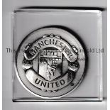 MANCHESTER UNITED / 1998-9 TREBLE A Royal Selangor pewter medal commemorate the winning of the