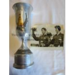 U.S.S.R. V GREAT BRITAIN 1963 A 13" pewter trophy, inscribed in Russian, awarded for winning the 100