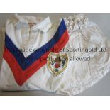 BRITISH RUGBY LEAGUE TOUR 1966 Match worn shirt with badge for British R.L. Tour 1966 with dark blue