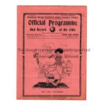TOTTENHAM HOTSPUR Programme for the home League match v Reading 30/8/1930, slightly creased and
