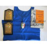 ENGLAND V ITALY 1963 ATHLETICS Meeting at White City 14/8/1963, two boxed 6" awards for the 100