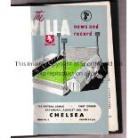 ASTON VILLA Bound volume of home programmes for 1961/2 season with all first team home matches