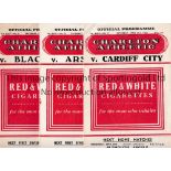 CHARLTON ATHLETIC Twenty eight programmes for the 1955/6 season: 15 homes including Arsenal League