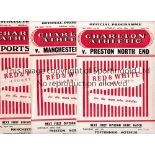 CHARLTON ATHLETIC Twenty six programmes for the 1954/5 season: 14 homes v Preston, Man. Utd.