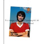 GEORGE BEST / TRADE CARD Number 04-1 possibly issued in Korea with Manchester United logo in the top