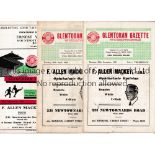 GLENTORAN Ten home programmes v Glenavon 28/12/1953, 24/9/1955 and 3/3/1956, Coleraine 20/4/1954,