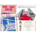 RUGBY LEAGUE PROGRAMMES Sixty eight programmes covering Berwyn Jones playing career in the 1960's