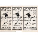 CORK ATHLETIC Thirteen home programmes v Drumcondra 23/9/1951, 9/3/1952 and 10/10/1954 Shield,