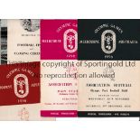 1956 OLYMPICS FOOTBALL / MELBOURNE Four programmes; Quarter-Finals, Semi-Finals, scores entered, 3/4