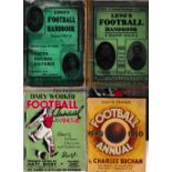 FOOTBALL ANNUALS Five annuals: scarce Leng's booklets 1907/8 and 1912/13, both have clear tape