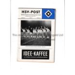 1961 EUROPEAN CUP SEMI-FINAL Programme for Hamburg SV at home v Barcelona 26/4/1961. Good