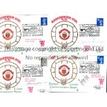 MANCHESTER UNITED / AUTOGRAPHS Seven signed First Day Covers, 6 of which are limited editions, for