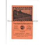 FULHAM Programme for the home League match v Northampton Town 20/12/1930, staples removed. Generally