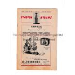 TOTTENHAM HOTSPUR Programme for the away Friendly v Amsterdam XI 17/5/1961 in Spurs Double Season,