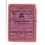 BRENTFORD Programme for the home League match v Northampton Town 10/10/1931, split spine and
