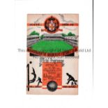 1954 CHARITY SHIELD / WOLVES V WEST BROM Programme for the Charity Shield at Wolves on 29/9/54. It